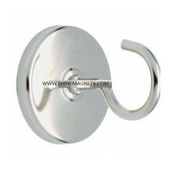 Runder Basis Neodym Magnetischer Haken mit Ni Coated Pot Magnet